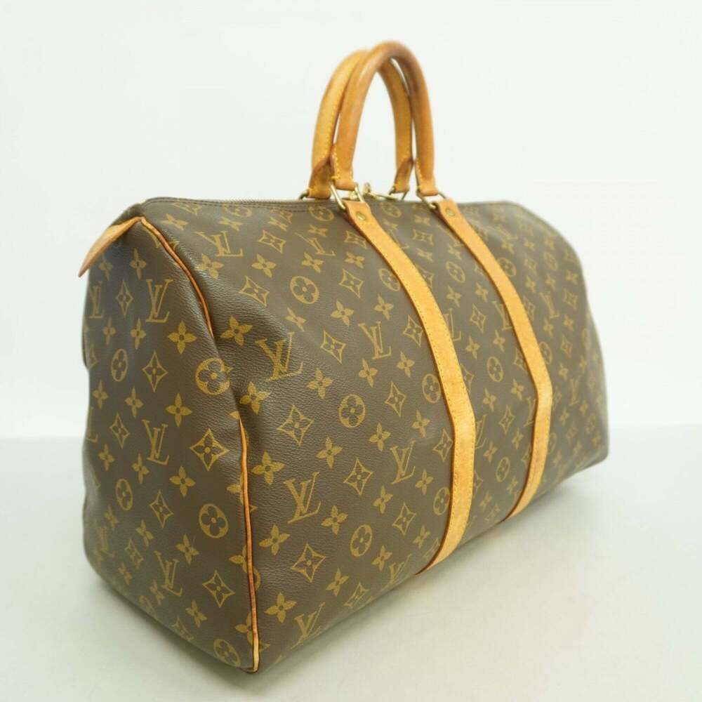 LOUIS VUITTON Brown Monogram Keepall 45 Boston Bag - Picture 2 of 13